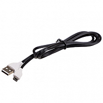 Кабель USB - microUSB 3.0А  1м  SKYWAY Черный в пакете